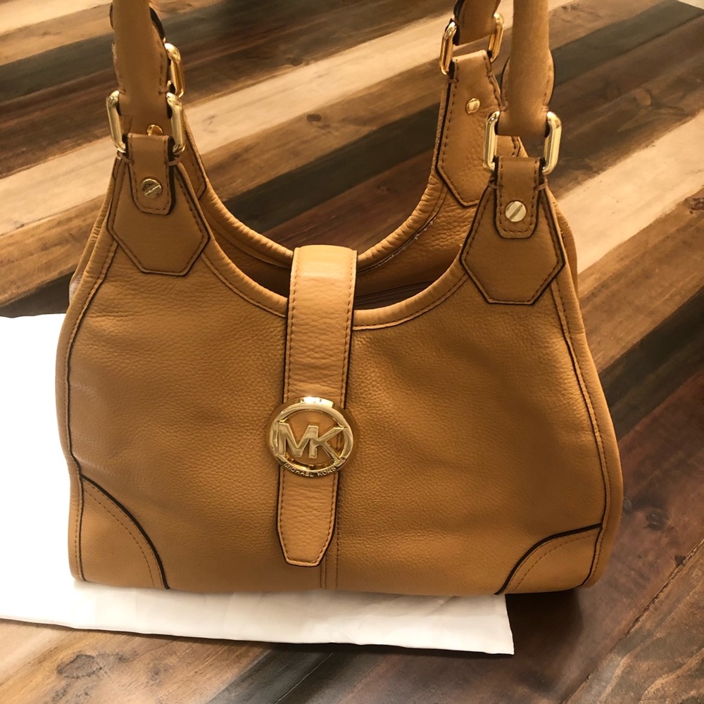 Michael Kors Soft Leather Camel Color Handbag - image 1